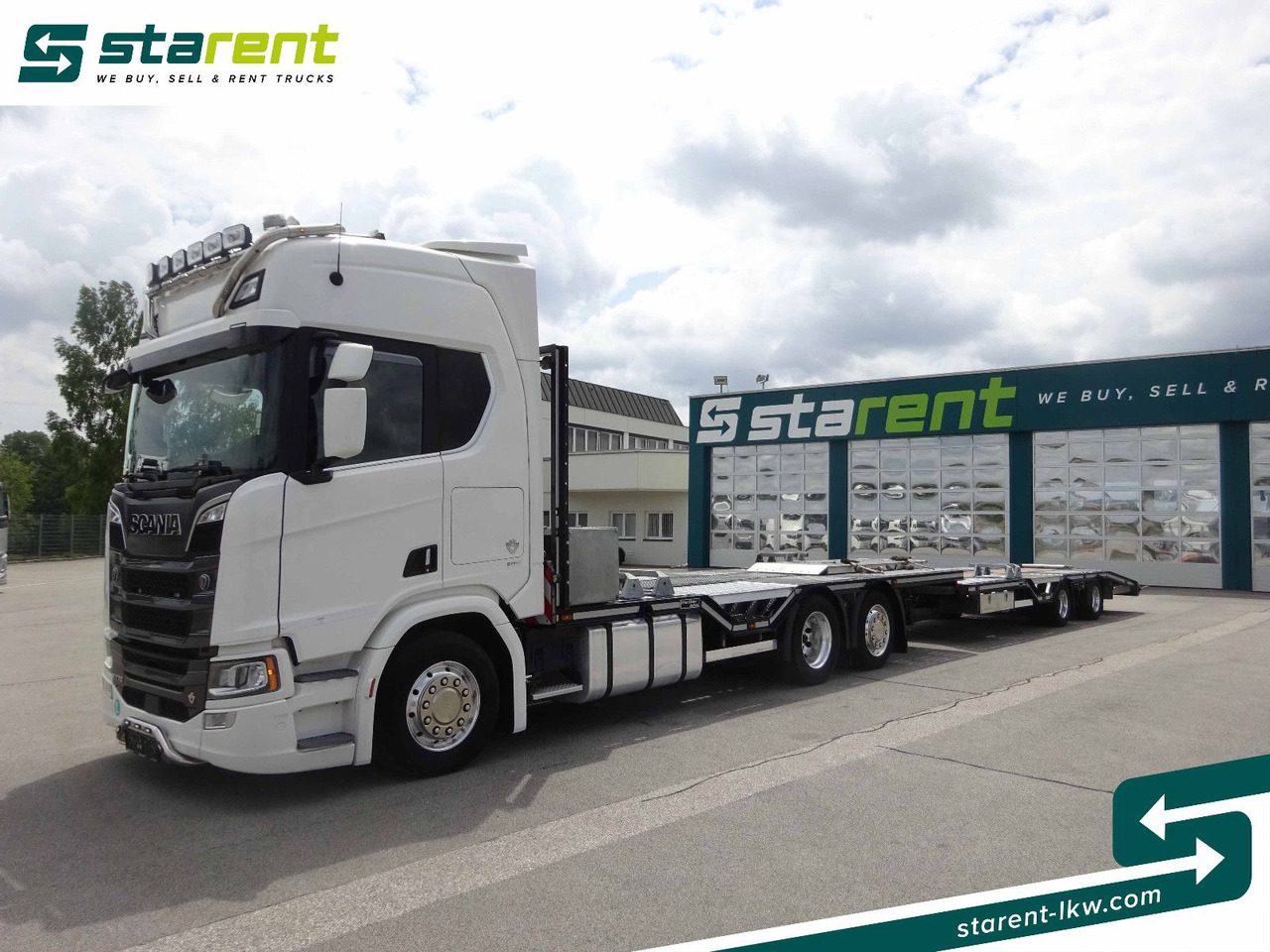 Scania R770 V8 Fahrzeugtransporter + Ziegler Anhänger - Grua de remolque autos: foto 1 Scania R770 V8 Fahrzeugtransporter + Ziegler Anhänger - Grua de remolque autos: foto 1