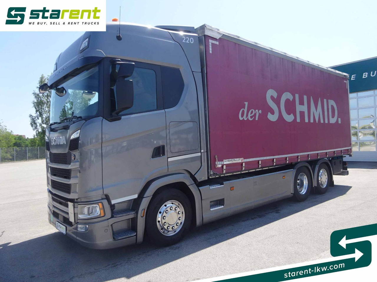 Scania S500 Planen Aufbau Schwarzmüller 6x2, Standklima - Camión lona: foto 1 Scania S500 Planen Aufbau Schwarzmüller 6x2, Standklima - Camión lona: foto 1