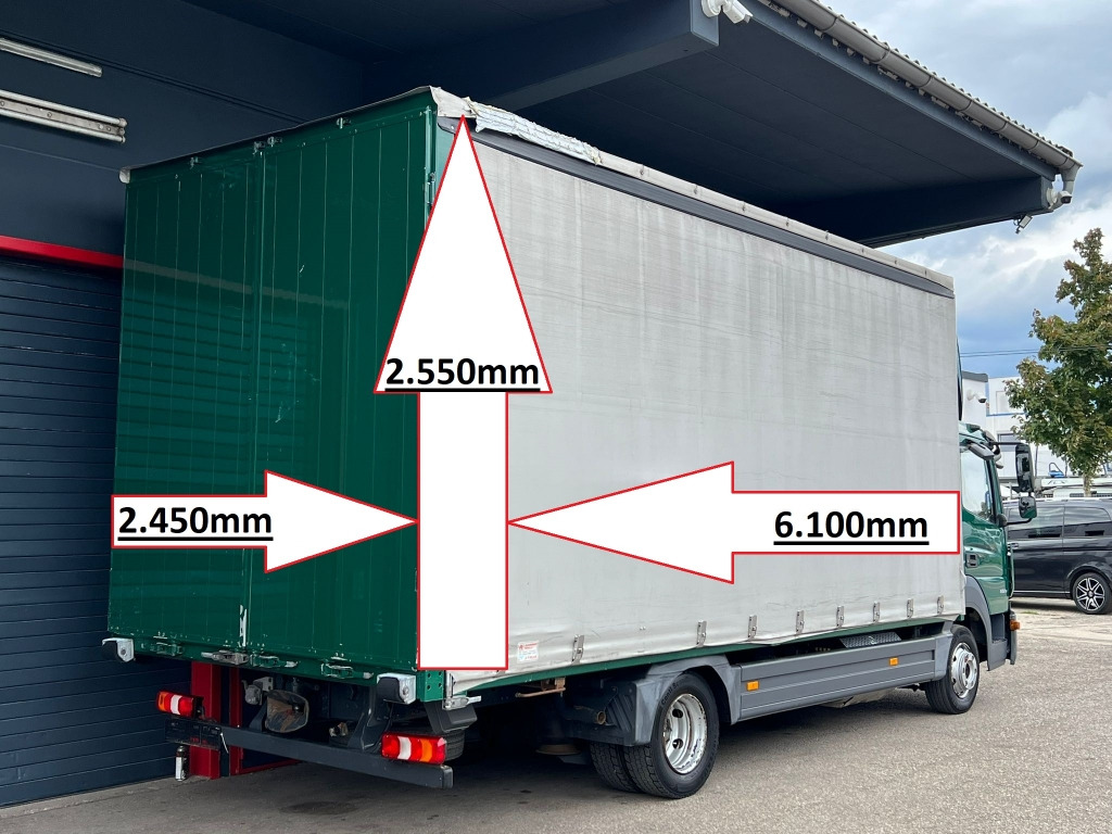 Furgoneta con caja de lona Mercedes-Benz Atego 823 Euro6 Klima 6,1m P+P AHK Orig. 164.tkm: foto 11