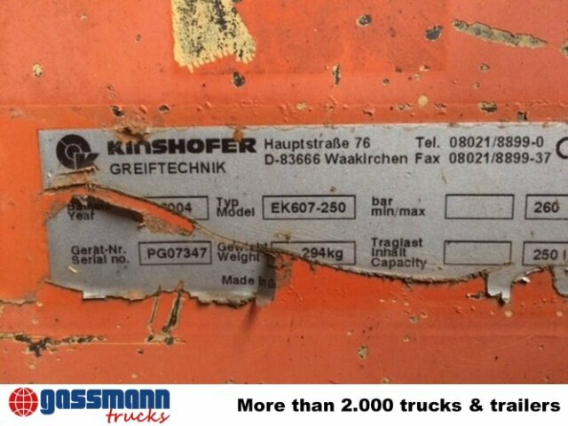 2-Schalengreifer EK607-250 - Cuchara de mordazas para Maquinaria de construcción: foto 3 2-Schalengreifer EK607-250 - Cuchara de mordazas para Maquinaria de construcción: foto 3