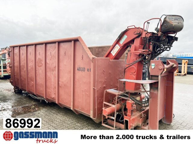 Abrollcontainer mit Kran, HMF 1144 K1 TS, 21m³ - Contenedor de gancho: foto 1 Abrollcontainer mit Kran, HMF 1144 K1 TS, 21m³ - Contenedor de gancho: foto 1