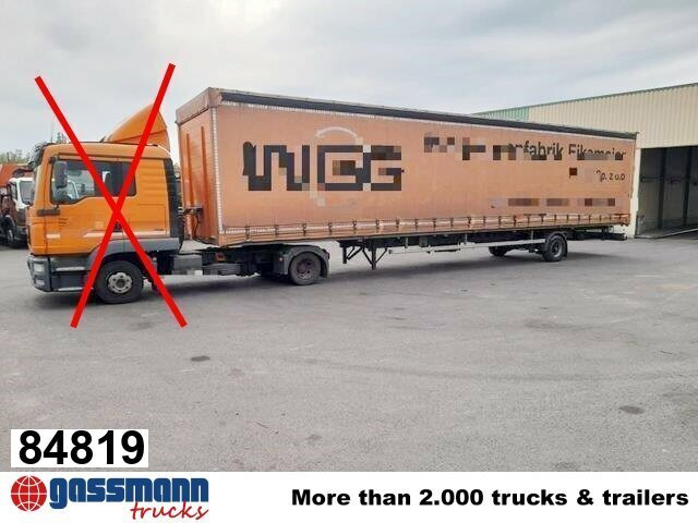 Ackermann PS-F 9/10.6 E SPS, Edscha-Verdeck - Semirremolque plataforma/ Caja abierta: foto 1 Ackermann PS-F 9/10.6 E SPS, Edscha-Verdeck - Semirremolque plataforma/ Caja abierta: foto 1