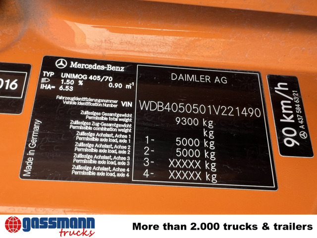 Unimog U 20 U405/70 4x4, Kipper, Winterdienstplatte - Furgoneta: foto 5 Unimog U 20 U405/70 4x4, Kipper, Winterdienstplatte - Furgoneta: foto 5