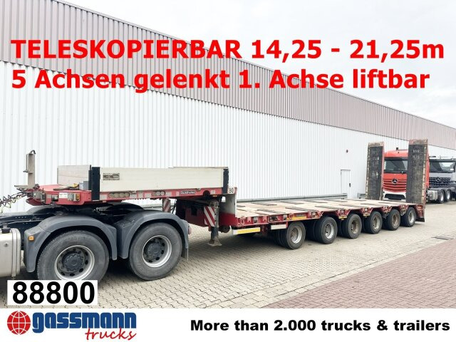 Goldhofer STZ-L 6-67/80 A, 6 Achsen, 86.000kg Ges.-Gew. - Semirremolque góndola rebajadas: foto 1 Goldhofer STZ-L 6-67/80 A, 6 Achsen, 86.000kg Ges.-Gew. - Semirremolque góndola rebajadas: foto 1