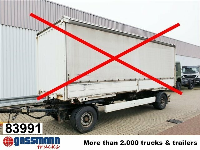 Krone AZW 18 - Remolque portacontenedore/ Intercambiable: foto 1 Krone AZW 18 - Remolque portacontenedore/ Intercambiable: foto 1