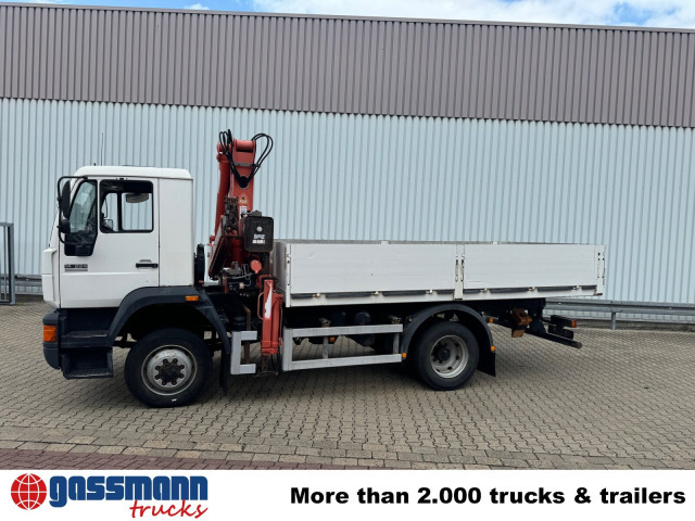Camión caja abierta, Camión grúa MAN 14.224 LAC 4x4 BB mit Kran Atlas 100.1: foto 14