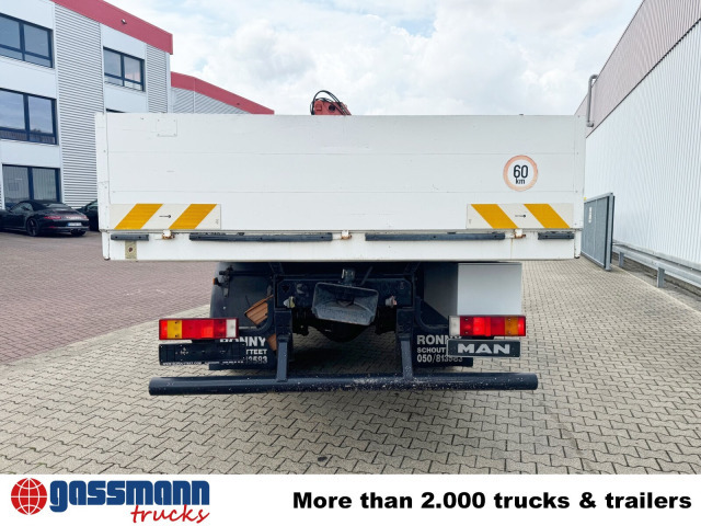 Camión caja abierta, Camión grúa MAN 14.224 LAC 4x4 BB mit Kran Atlas 100.1: foto 12