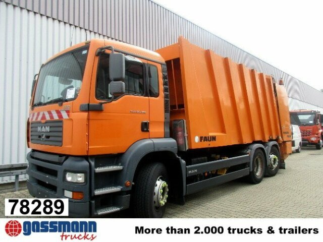 MAN TGA 26.350/400 6x2-2BL FAUN POWER PRESS 524, - Camión de basura: foto 1 MAN TGA 26.350/400 6x2-2BL FAUN POWER PRESS 524, - Camión de basura: foto 1