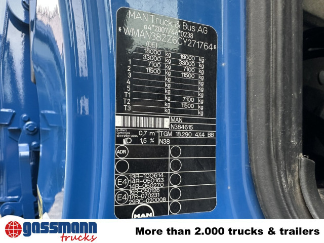 MAN TGM 18.290 4X4 BB, EEV, Heckkran Atlas AK - Camión volquete, Camión grúa: foto 5 MAN TGM 18.290 4X4 BB, EEV, Heckkran Atlas AK - Camión volquete, Camión grúa: foto 5