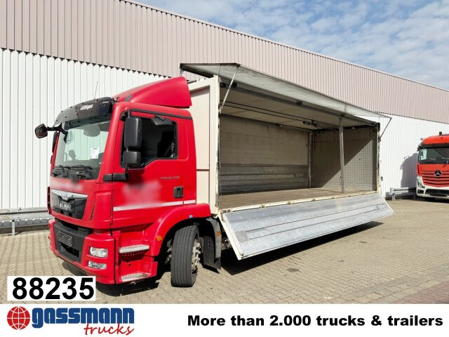 MAN TGM 26.340 6x2-4 LL, Getränkekoffer, - Camión caja cerrada: foto 1 MAN TGM 26.340 6x2-4 LL, Getränkekoffer, - Camión caja cerrada: foto 1