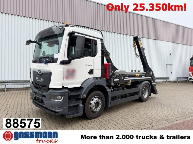 MAN TGS 18.430 4x2 BL, Tele-Absetzer, Funk - Camión portacontenedor de cadenas: foto 1 MAN TGS 18.430 4x2 BL, Tele-Absetzer, Funk - Camión portacontenedor de cadenas: foto 1