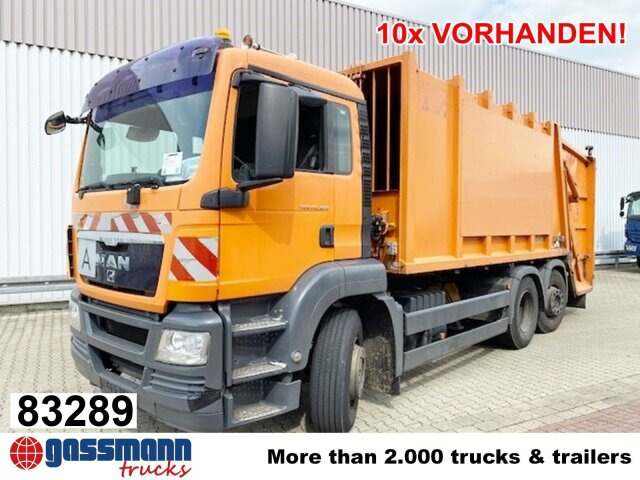 MAN TGS 26.320 6x2-4 BL, Lenkachse, Haller X2, - Camión de basura: foto 1 MAN TGS 26.320 6x2-4 BL, Lenkachse, Haller X2, - Camión de basura: foto 1