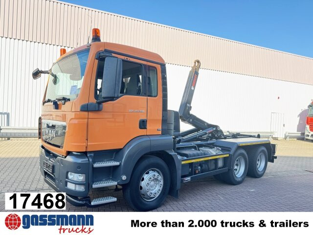 MAN TGS 26.360/440 6x4 BB, 2x AHK, Hiab Abroller Bj. - Camión multibasculante: foto 1 MAN TGS 26.360/440 6x4 BB, 2x AHK, Hiab Abroller Bj. - Camión multibasculante: foto 1