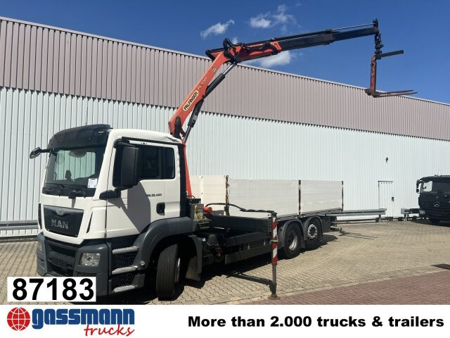 MAN TGS 26.400 6X2-4 BL, Intarder, Lenk-/Liftachse, - Camión caja abierta, Camión grúa: foto 1 MAN TGS 26.400 6X2-4 BL, Intarder, Lenk-/Liftachse, - Camión caja abierta, Camión grúa: foto 1
