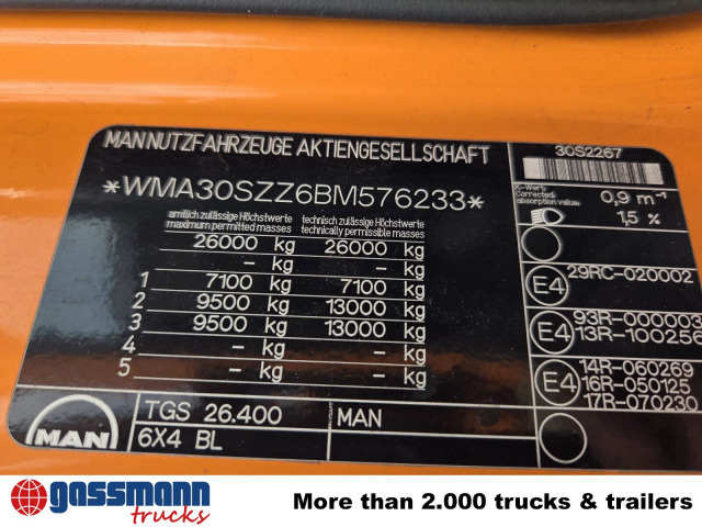 MAN TGS 26.400 6X4 BL - Camión chasis: foto 5 MAN TGS 26.400 6X4 BL - Camión chasis: foto 5