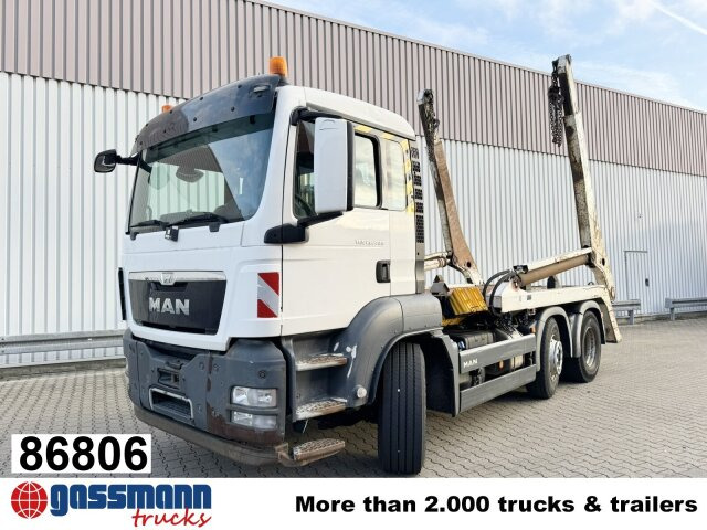 MAN TGS 26.400 6x2/4 BL mit Vorlauflenk-/liftachse, - Camión portacontenedor de cadenas: foto 1 MAN TGS 26.400 6x2/4 BL mit Vorlauflenk-/liftachse, - Camión portacontenedor de cadenas: foto 1