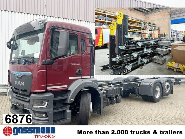 MAN TGS 26.440 6x2-4 LL CH, Lenk-/Liftachse, Navi, - Camión chasis: foto 1 MAN TGS 26.440 6x2-4 LL CH, Lenk-/Liftachse, Navi, - Camión chasis: foto 1