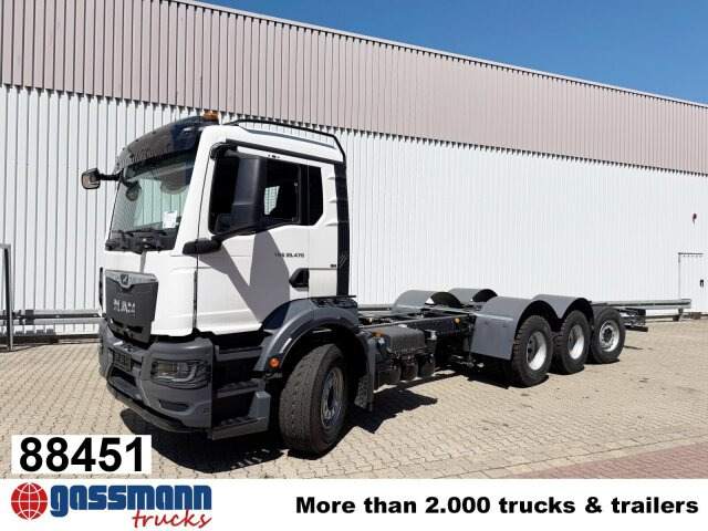 MAN TGS 35.470 8x4-4 BL, Lenk-/Liftachse, Navi, - Camión chasis: foto 1 MAN TGS 35.470 8x4-4 BL, Lenk-/Liftachse, Navi, - Camión chasis: foto 1