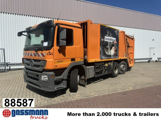 Mercedes-Benz Actros 2532/41 L 6x2, EEV, Lenkachse, Haller X2C - Camión de basura: foto 1 Mercedes-Benz Actros 2532/41 L 6x2, EEV, Lenkachse, Haller X2C - Camión de basura: foto 1