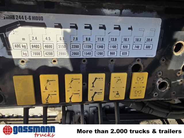 Camión caja abierta, Camión grúa Mercedes-Benz Actros 2546 L 6x2, Hiab Kran  244 E - 6 Hiduo,: foto 11