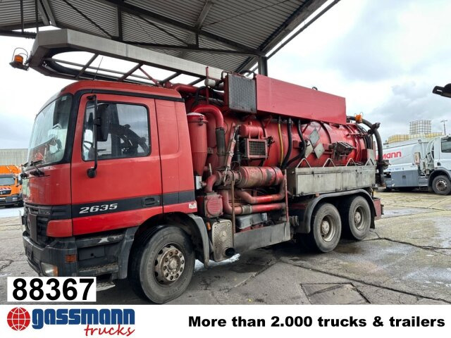 Mercedes-Benz Actros 2635 6x4, Kutschke Saug- und Spülwagen - Barredora vial: foto 1 Mercedes-Benz Actros 2635 6x4, Kutschke Saug- und Spülwagen - Barredora vial: foto 1