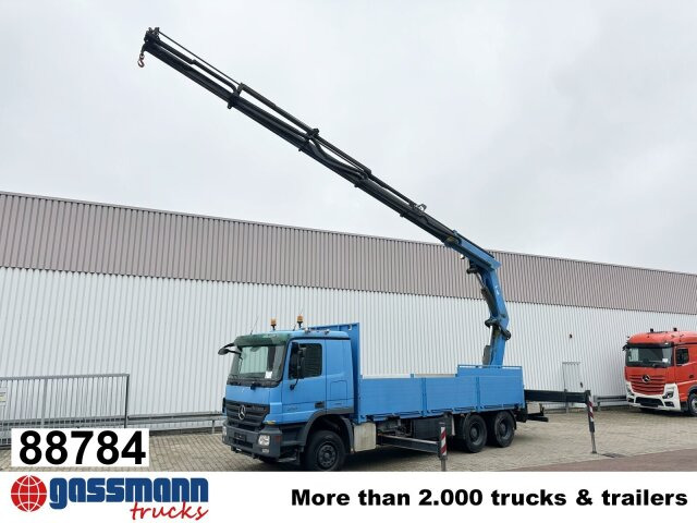 Mercedes-Benz Actros 2741 L 6x4, Twist-Lock ausz. auf 3m, - Camión caja abierta, Camión grúa: foto 1 Mercedes-Benz Actros 2741 L 6x4, Twist-Lock ausz. auf 3m, - Camión caja abierta, Camión grúa: foto 1
