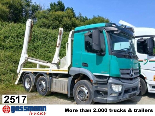 Mercedes-Benz Antos 2540 L 6x2, Vorlaufachse lenk-,liftbar - Camión portacontenedor de cadenas: foto 1 Mercedes-Benz Antos 2540 L 6x2, Vorlaufachse lenk-,liftbar - Camión portacontenedor de cadenas: foto 1