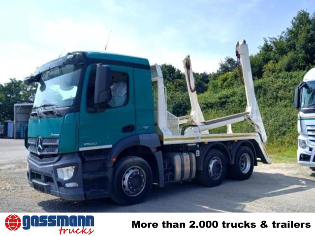 Mercedes-Benz Antos 2540 L 6x2, Vorlaufachse lenk-,liftbar - Camión portacontenedor de cadenas: foto 4 Mercedes-Benz Antos 2540 L 6x2, Vorlaufachse lenk-,liftbar - Camión portacontenedor de cadenas: foto 4