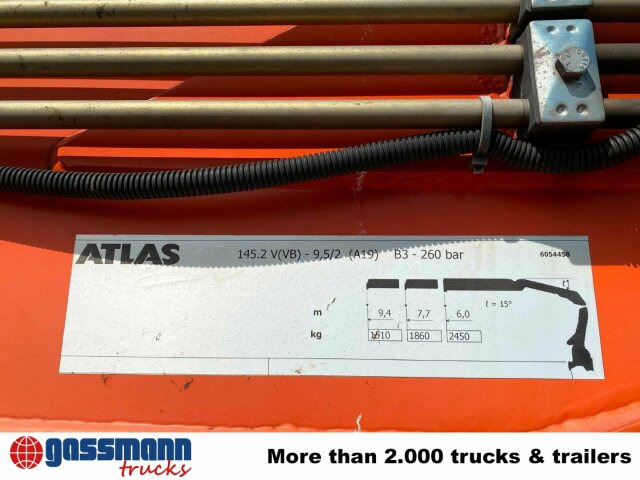 Mercedes-Benz Arocs 2545 L/6x2/4, Atlas Kran, 145.2-A19 VB, - Camión caja abierta, Camión grúa: foto 3 Mercedes-Benz Arocs 2545 L/6x2/4, Atlas Kran, 145.2-A19 VB, - Camión caja abierta, Camión grúa: foto 3