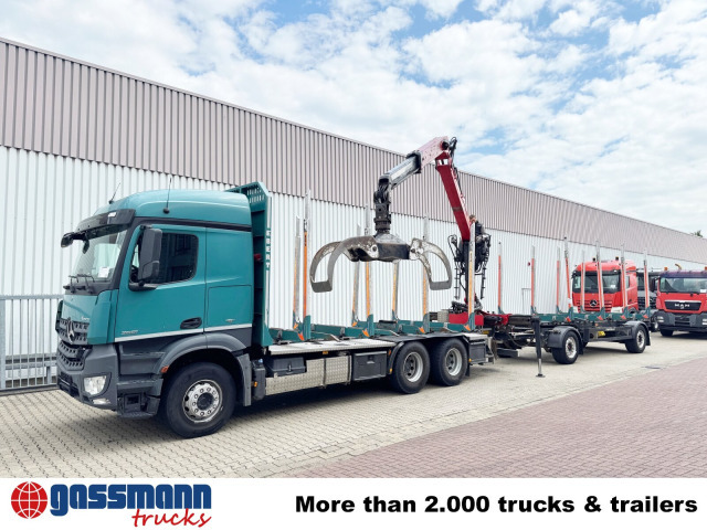 Camión forestal, Camión grúa Mercedes-Benz Arocs 2651 L 6x4, Retarder, StreamSpace,: foto 8