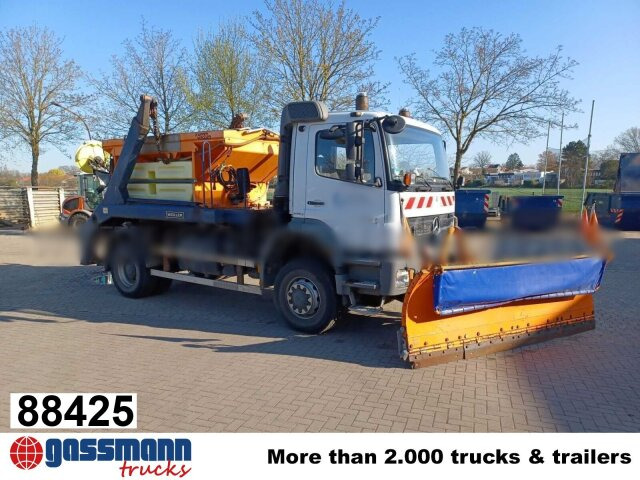 Mercedes-Benz Axor 1824 4x4, Tele-Absetzer, - Camión portacontenedor de cadenas: foto 1 Mercedes-Benz Axor 1824 4x4, Tele-Absetzer, - Camión portacontenedor de cadenas: foto 1