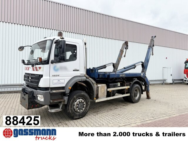 Mercedes-Benz Axor 1824 AK 4x4, Tele-Absetzer, - Camión portacontenedor de cadenas: foto 1 Mercedes-Benz Axor 1824 AK 4x4, Tele-Absetzer, - Camión portacontenedor de cadenas: foto 1