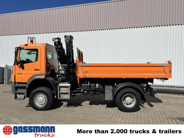 Camión volquete, Camión grúa Mercedes-Benz Axor 1829 AK 4x4 mit Kran Hiab XS 111BS-3 HiDuo,: foto 12