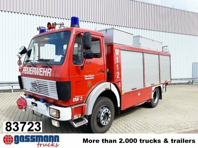 Mercedes-Benz NG 1019 AF 4x4, Rüstwagen RW-2, Seilwinde - Camión de bomberos: foto 1 Mercedes-Benz NG 1019 AF 4x4, Rüstwagen RW-2, Seilwinde - Camión de bomberos: foto 1