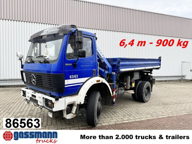 Mercedes-Benz SK 1922 AK 4x4 mit Kran Atlas AK 60.1, EX-THW! - Camión volquete, Camión grúa: foto 1 Mercedes-Benz SK 1922 AK 4x4 mit Kran Atlas AK 60.1, EX-THW! - Camión volquete, Camión grúa: foto 1