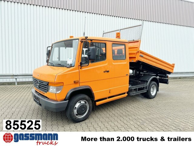 Mercedes-Benz Vario 816 D 4x2 Doka, 2x AHK, Meiller Kipper, - Volquete furgoneta, Furgoneta combi: foto 1 Mercedes-Benz Vario 816 D 4x2 Doka, 2x AHK, Meiller Kipper, - Volquete furgoneta, Furgoneta combi: foto 1