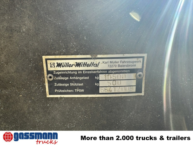 Müller-Mitteltal KA-TA-R 10.5, Rampenschacht - Remolque volquete: foto 2 Müller-Mitteltal KA-TA-R 10.5, Rampenschacht - Remolque volquete: foto 2