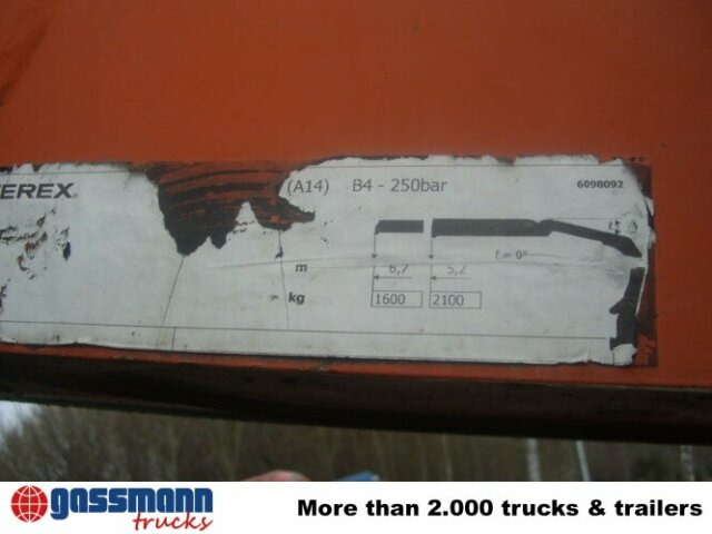 Grúa para camión para Camión Terex 118.2 VGL Kran, Greifersteuerung: foto 6 Grúa para camión para Camión Terex 118.2 VGL Kran, Greifersteuerung: foto 6