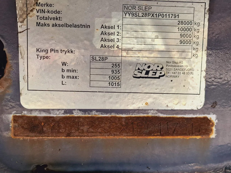 Remolque caja abierta Norse Nor-Slep - 3 axle - Side boards -: foto 13