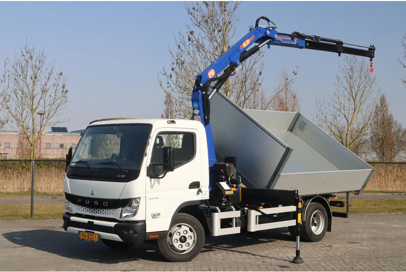 FUSO Canter 7C18 | 4X2 | 3-WAY TIPPER | PM 6.5 KRAN /CRANE - Volquete furgoneta: foto 1 FUSO Canter 7C18 | 4X2 | 3-WAY TIPPER | PM 6.5 KRAN /CRANE - Volquete furgoneta: foto 1