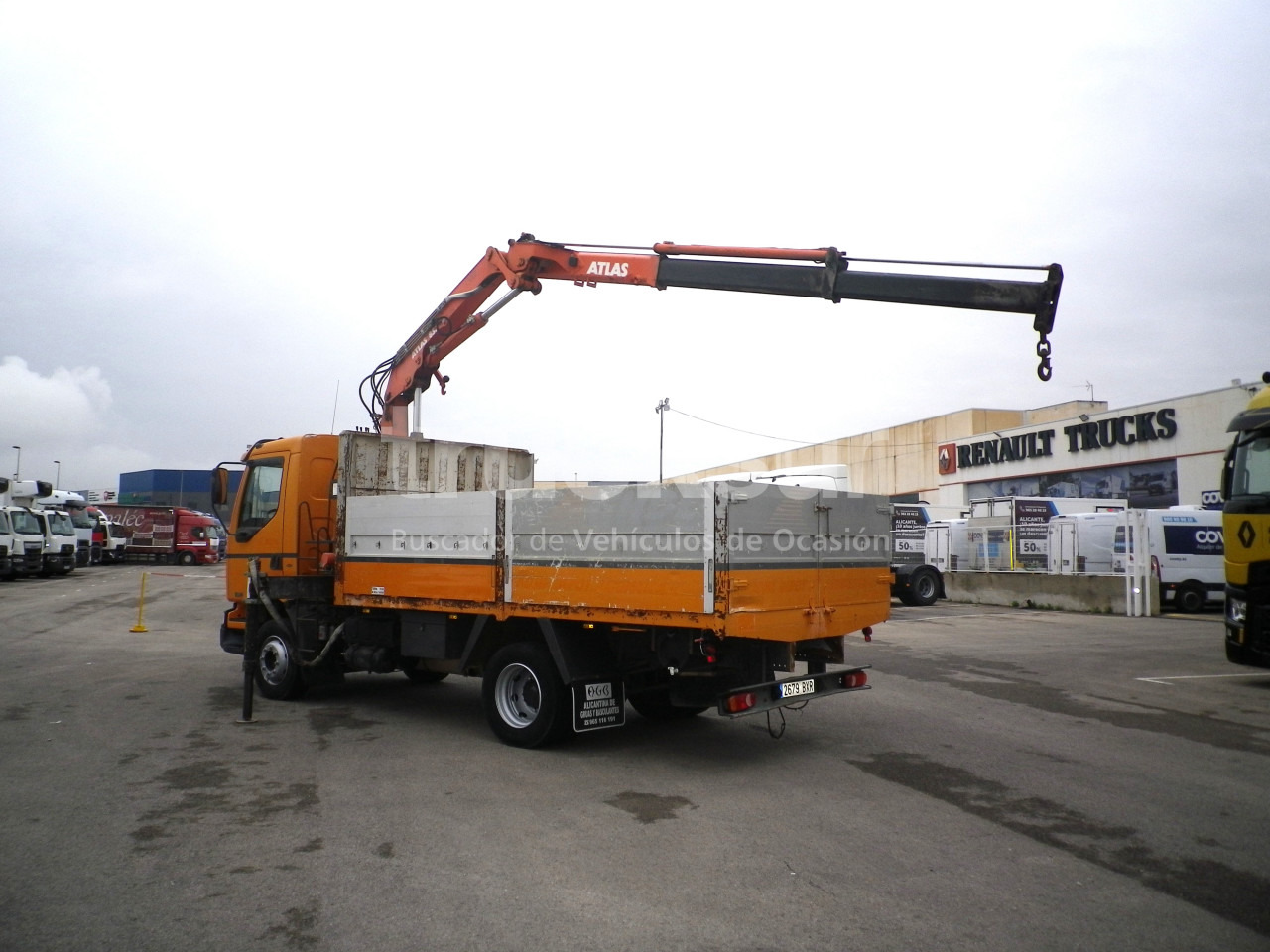RENAULT MIDLUM 220.14C GRUA - Camión caja abierta, Camión grúa: foto 3 RENAULT MIDLUM 220.14C GRUA - Camión caja abierta, Camión grúa: foto 3