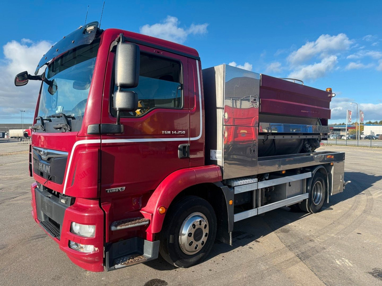 MAN TGM 14.250 VM-Tarm Stainless Steel 5600 l. Kombi - Limpieza de alcantarillado: foto 1 MAN TGM 14.250 VM-Tarm Stainless Steel 5600 l. Kombi - Limpieza de alcantarillado: foto 1