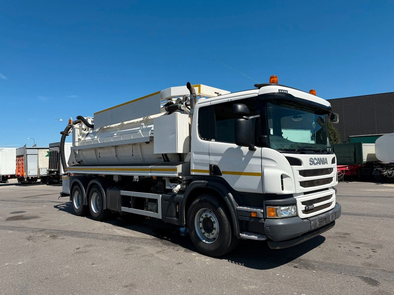 Scania P360 6x4 RHD Hvidtved Larsen FlexLine 312 - Limpieza de alcantarillado: foto 2 Scania P360 6x4 RHD Hvidtved Larsen FlexLine 312 - Limpieza de alcantarillado: foto 2