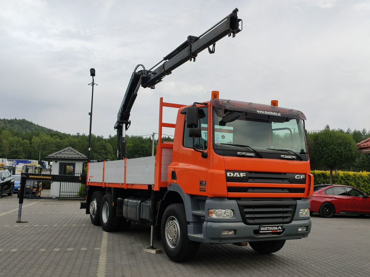 DAF CF 85.380 6x2 Oś Skrętna Skrzynia HDS HIAB 220C + Pilot - Camión caja abierta, Camión grúa: foto 3 DAF CF 85.380 6x2 Oś Skrętna Skrzynia HDS HIAB 220C + Pilot - Camión caja abierta, Camión grúa: foto 3
