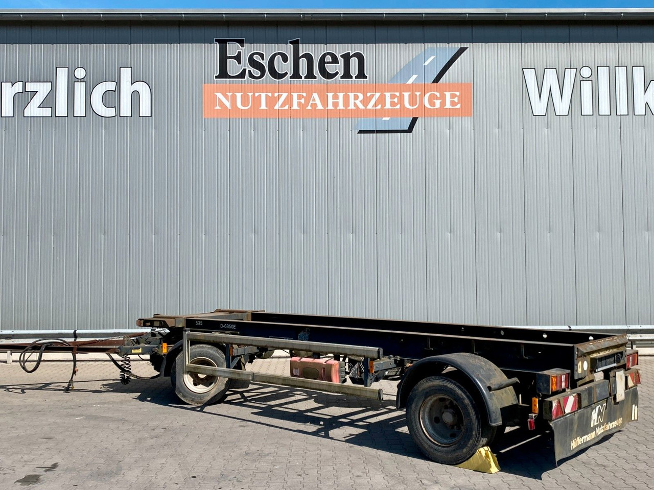 Hüffermann HSA 18.65 | Reifenprofil: 75%*Blatt*50mm Zugauge - Remolque multilift/ Portacontenedores de cadenas: foto 3 Hüffermann HSA 18.65 | Reifenprofil: 75%*Blatt*50mm Zugauge - Remolque multilift/ Portacontenedores de cadenas: foto 3