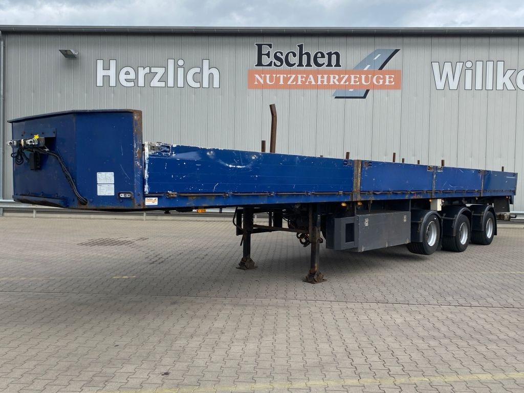 Janzen | ausziehbar*2+3 Achse gelenkt*Luft-Lift - Semirremolque plataforma/ Caja abierta: foto 1 Janzen | ausziehbar*2+3 Achse gelenkt*Luft-Lift - Semirremolque plataforma/ Caja abierta: foto 1
