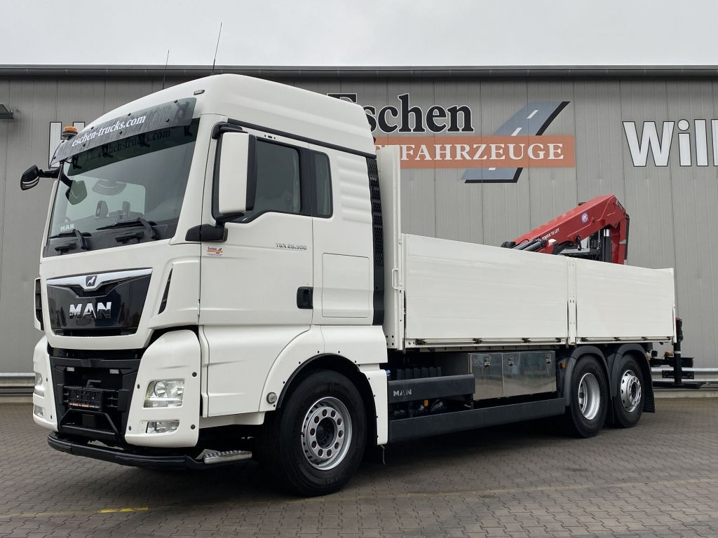 MAN TGX 26.500 6x2-4 LL | HMF 2110-Kran*XLX*Navi*AHK - Camión caja abierta, Camión grúa: foto 1 MAN TGX 26.500 6x2-4 LL | HMF 2110-Kran*XLX*Navi*AHK - Camión caja abierta, Camión grúa: foto 1