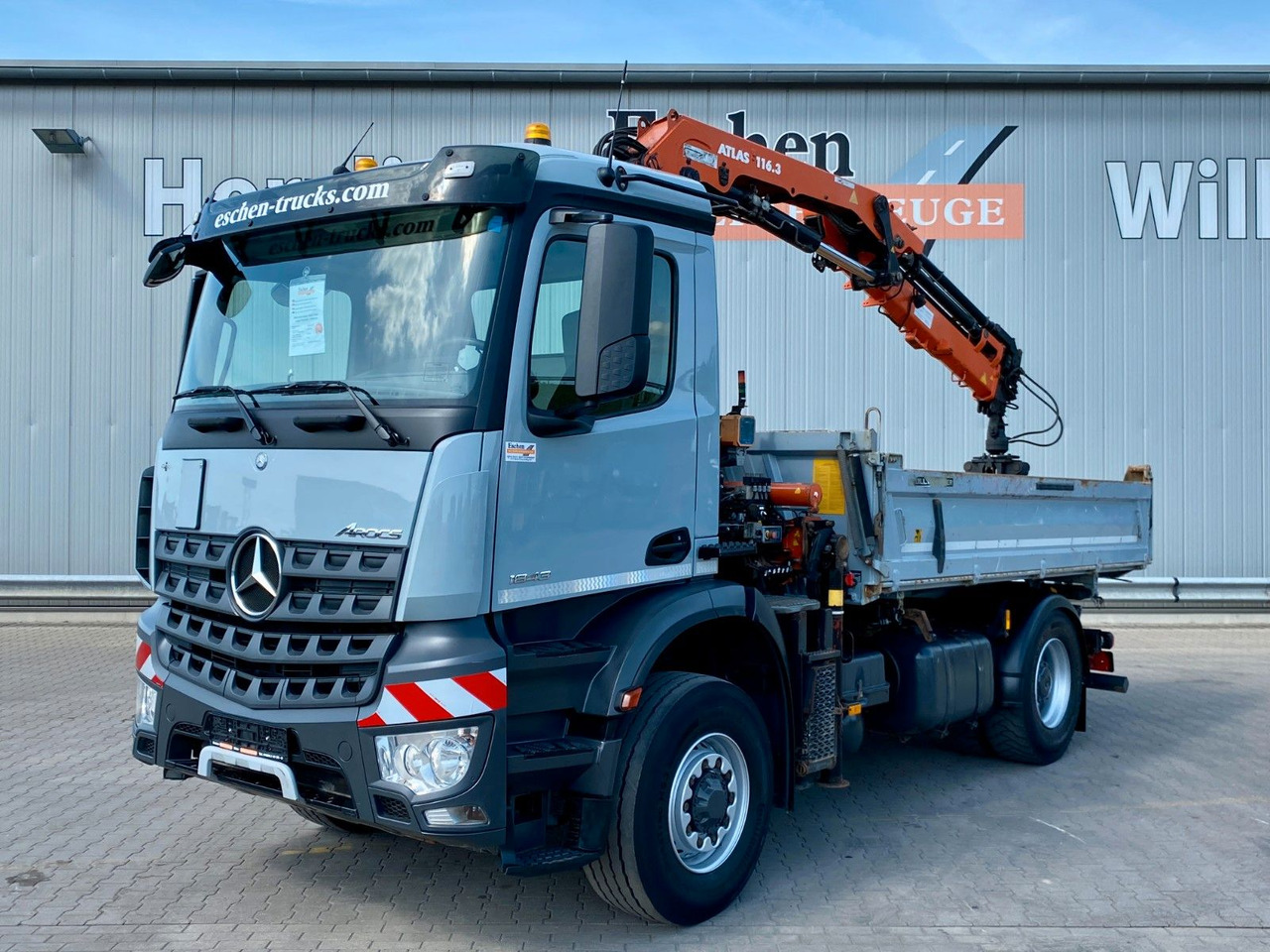 Mercedes-Benz Arocs 1843 HAD 4x4 | Atlas 116.3-A3*5+6.Kreis - Camión volquete, Camión grúa: foto 1 Mercedes-Benz Arocs 1843 HAD 4x4 | Atlas 116.3-A3*5+6.Kreis - Camión volquete, Camión grúa: foto 1