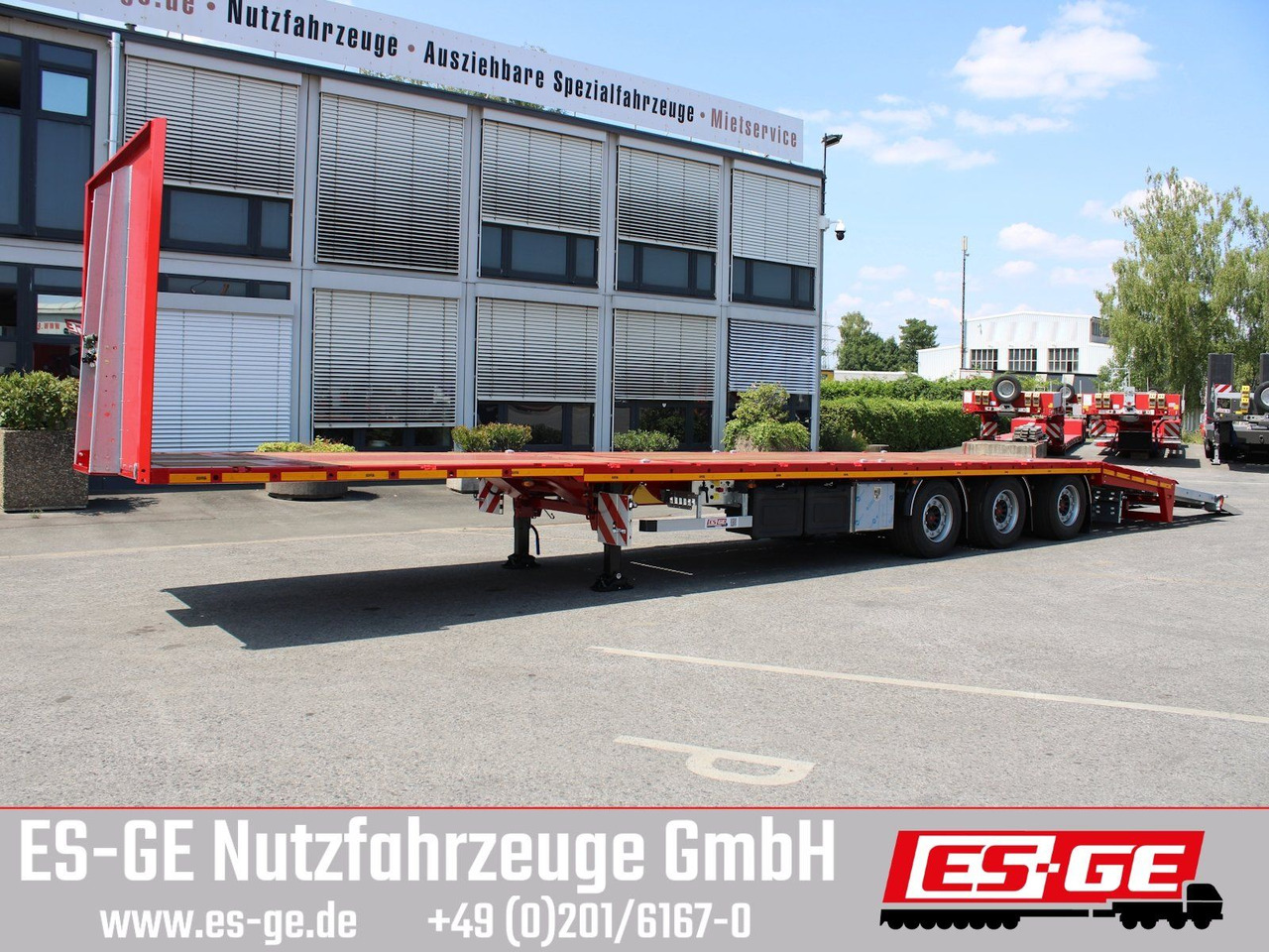 ES-GE 3-Achs Megatrailer, hydr. Heckabsenkung - Semirremolque plataforma/ Caja abierta: foto 2 ES-GE 3-Achs Megatrailer, hydr. Heckabsenkung - Semirremolque plataforma/ Caja abierta: foto 2
