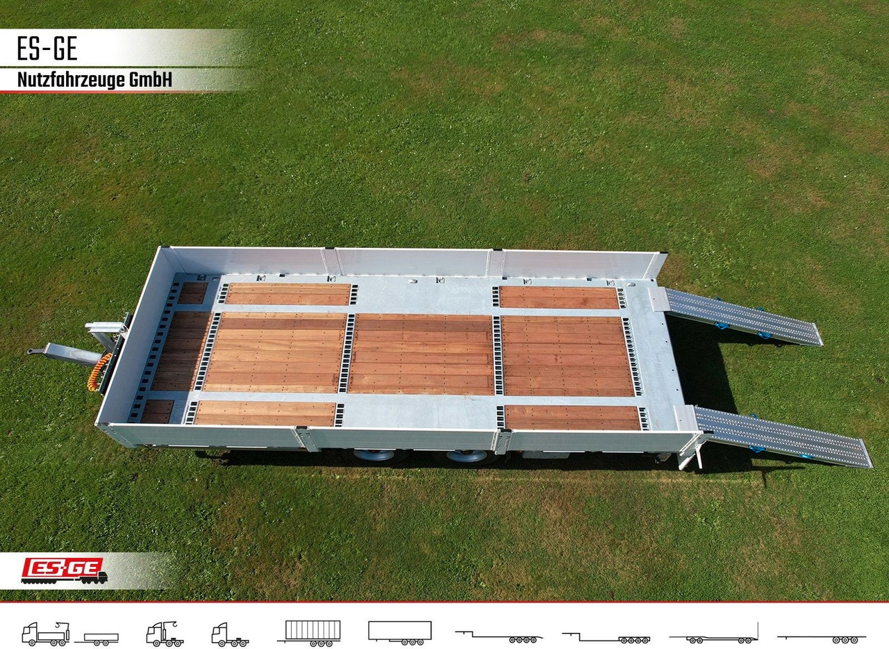 ES-GE Tandem-Anhänger Bordwände, CV, Rungen - Remolque caja abierta: foto 5 ES-GE Tandem-Anhänger Bordwände, CV, Rungen - Remolque caja abierta: foto 5